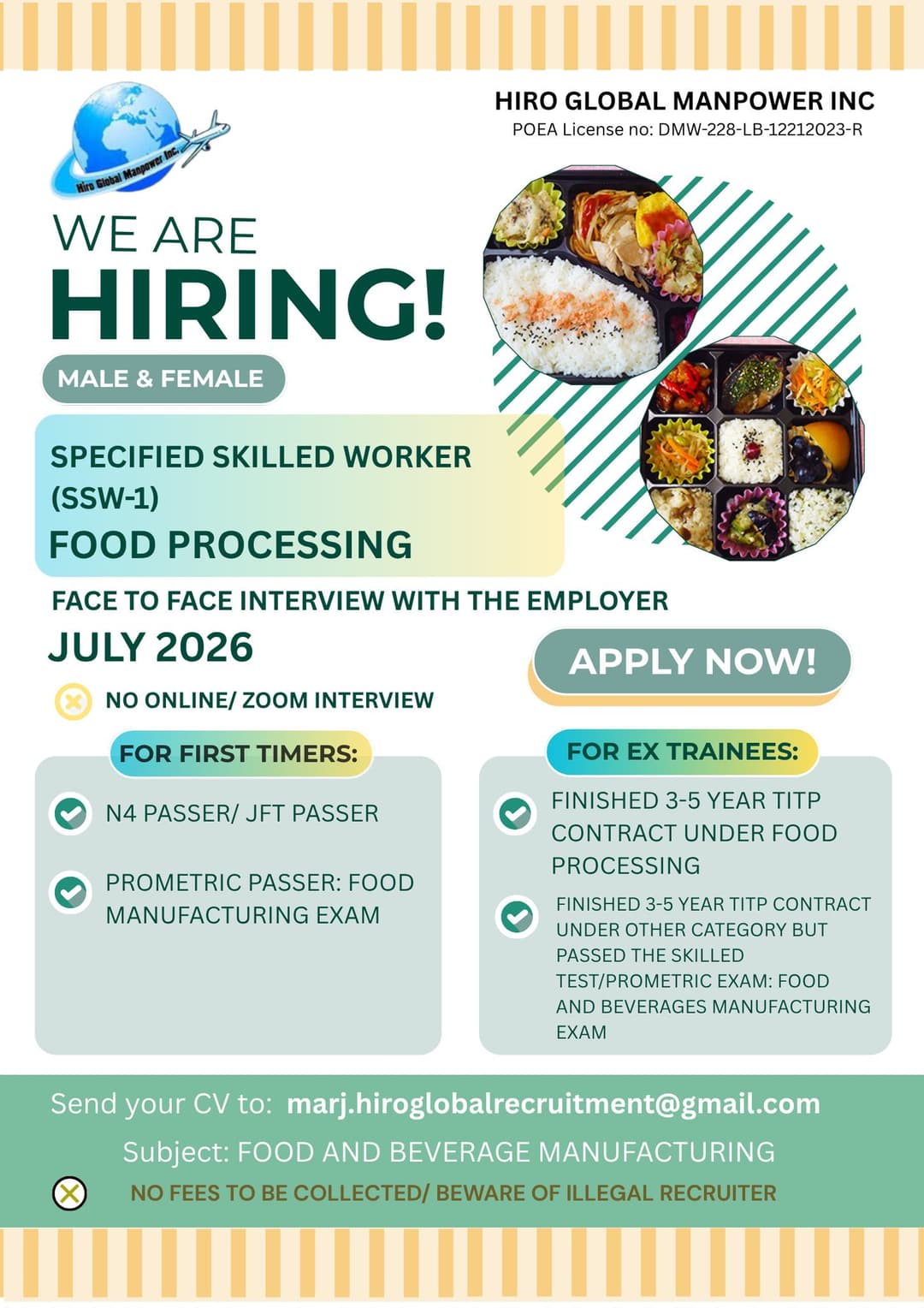 FOOD AND BEVERAGE MANUFACTURING