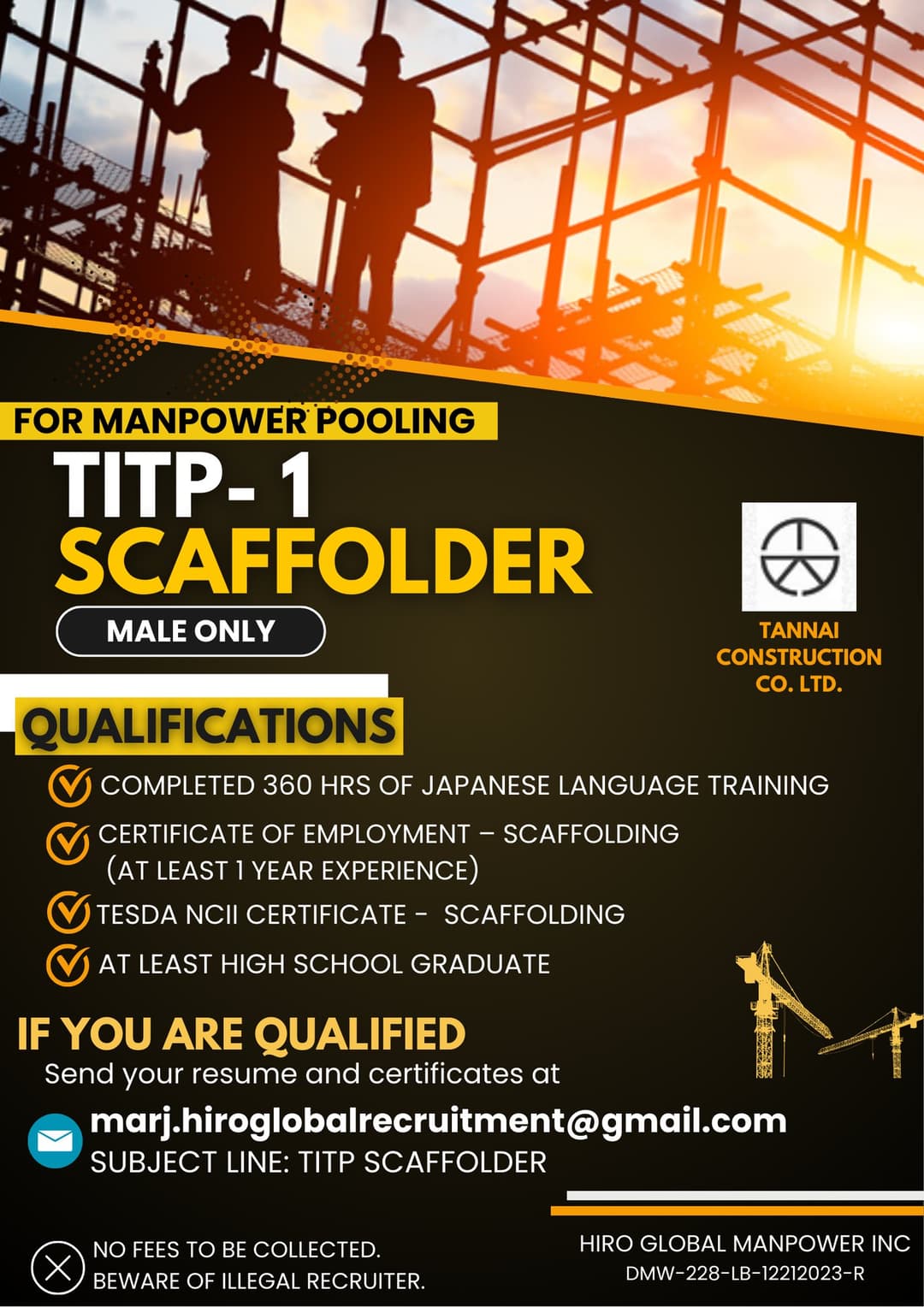 CONSTRUCTION (SCAFFOLDING)