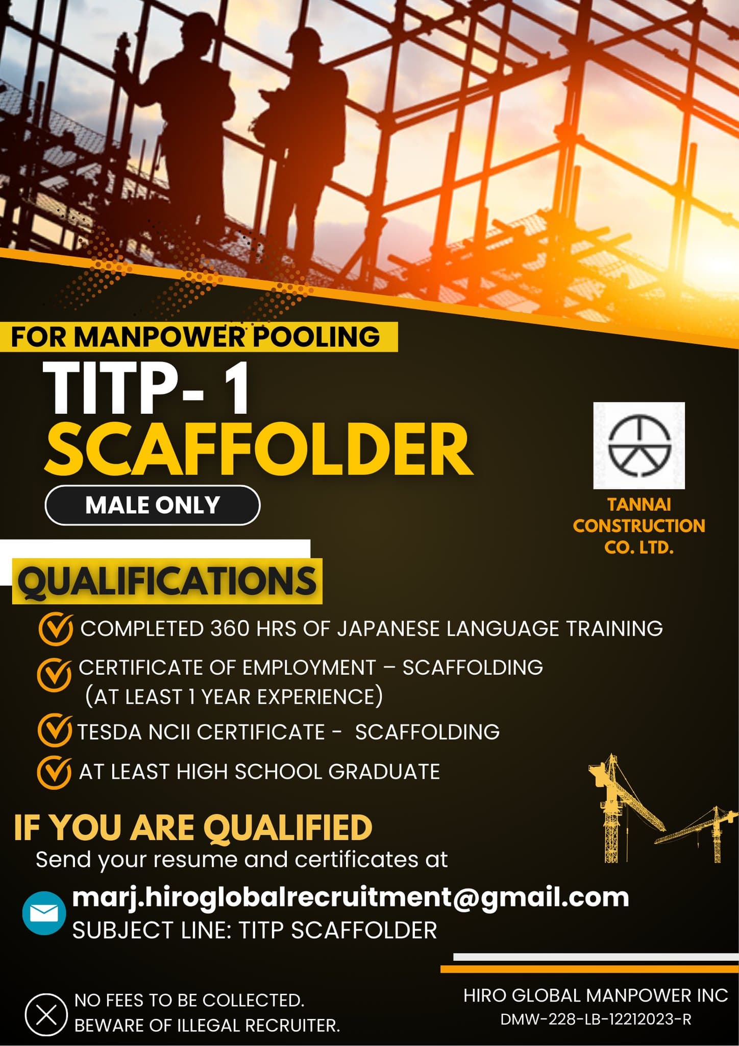 CONSTRUCTION (SCAFFOLDING)